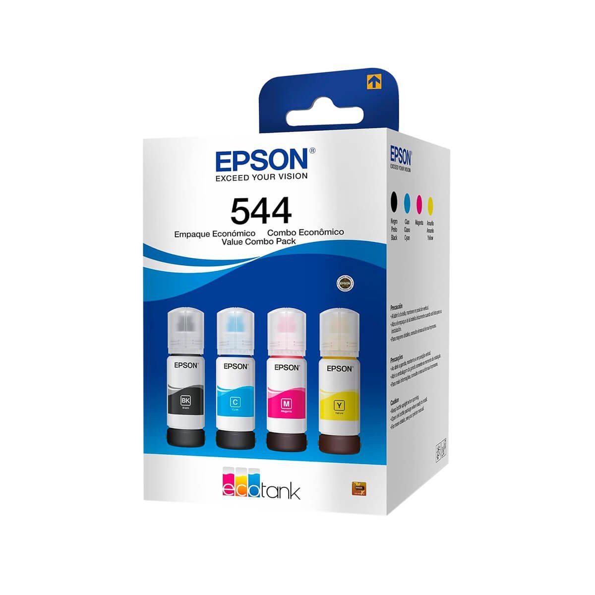 10270_ampliada_1.jpg Kit com 4 Garrafas de Tinta Epson T544520-4P | L3150 L3110 L3210 L3250 L5190 | Original 65ml - Imagem 1